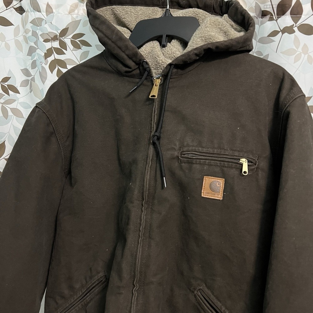 Vintage Y2K Carhartt J141 WAL brown Sierra work wear jacket Medium